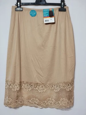 "Nuevo Vanity Fair medio deslizamiento para mujer cintura de encaje elástico mezcla de nailon grande 24"" de largo" Foto 1 de 4