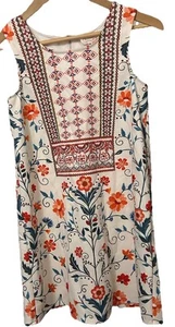 Hannah Banana Girl's Size 12 Floral Print Jeweled Girls Zipper Dress-EC-L - Picture 1 of 11