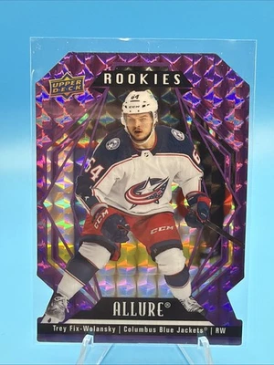 2022-23 Allure Purple Diamond Trey Fix-Wolansky  /10 RC Blue Jackets #137 - Image 1 of 2