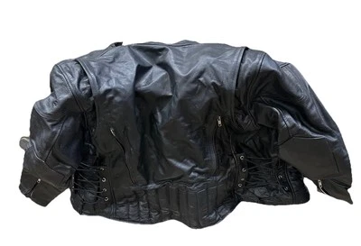 Abrigo/Chaqueta LEATHER GALLERY Cuero Negro Cremallera Mujer Talla 3XL Foto 1 de 4