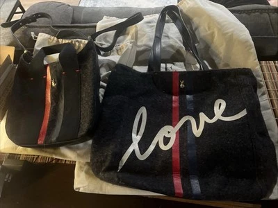 Juego de dos bolsas de amor Ellen Degeneres azul-gris Foto 1 de 4