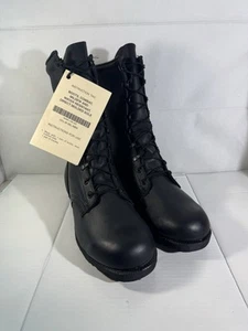 Belleville Military Black Leather Combat Boots Mens 10.5 W (SP0100-97-D-0325) - Picture 1 of 24