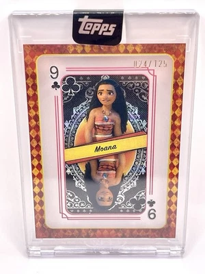 2025 Topps Disney Mint Moana Encased Nine Of Clubs Playing Card 24/125 - Image 1 of 4