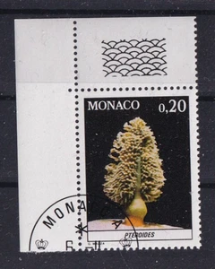 MONACO Europa Jahrgang 1980 Freimarke Fauna Seefeder Blumentiere Michel 1452 O - Picture 1 of 1