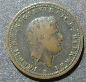 1851 Ferdinando II - Tornese II tipo - Gig. n. 295 - Picture 1 of 2