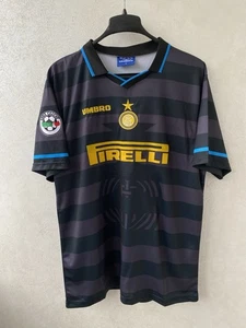 Inter Milan 1997/98 Away Ronaldo #10 Retro Rare Soccer Football Shirt Jersey XL - Picture 1 of 11