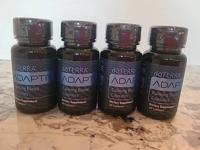4-doTERRA Cápsulas Mezcla Calmante Adaptativa 30 Unidades Nuevo Botella Sellada LEER Foto 1 de 4