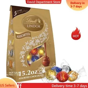 Lindt Lindor Assorted 5 Flavor Chocolate Candy Truffles - 15.2 oz. - Picture 1 of 5