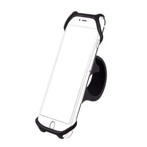 Universal Durable Silicone Bicycle Phone Mount Holder for upto 4"-6" - Black - Picture 1 of 7