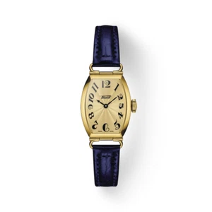 Tissot Heritage Porto Quartz Blue Leather Strap Ladies Watch T1281093602200 - Picture 1 of 14