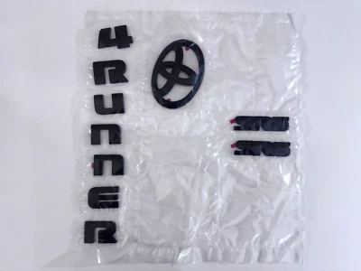 原始设备制造商丰田 2018 - 2022 4Runner Blackout 徽章覆盖套件 PT948-89180-02 10 件 — 第 1/2 张图片