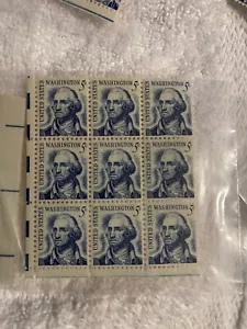 1967 GEORGE WASHINGTON 5 CENT BLUE Stamp Vintage Rare - Picture 1 of 1