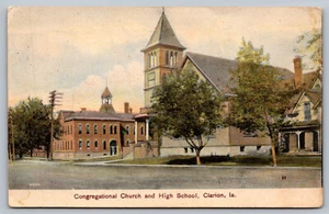AK Gemeinde Kirche und Gymnasium, Clarion Ia. Iowa G4 - Bild 1 von 2