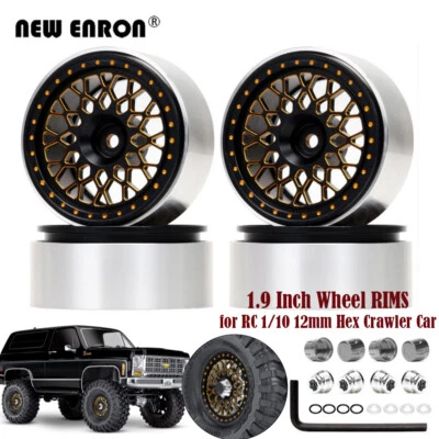 1.9" Beadlock Wheel Rims RC Crawler Hub For RC 1/10 Axial Tamiya Redcat Kyosho - Image 1 of 4