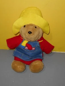 16" Paddington Bear Plush Stuffed Animal Sears Craftsman Carpenter Denim Apron - Picture 1 of 1