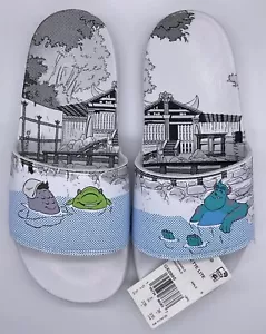Adidas Originals x Monsters Inc. Adilette Lite Mike & Sulley White Size 5 GX0995 - Picture 1 of 9
