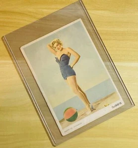Marilyn Monroe Postcard 1951 Color Phil Burchman Clash By Night Argentina Rare + - Picture 1 of 5
