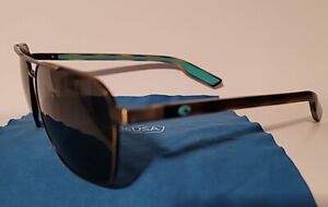 Costa Del Mar Wader Sunglasses Tortoise  Arms Titanium Frame Gray Lenses 