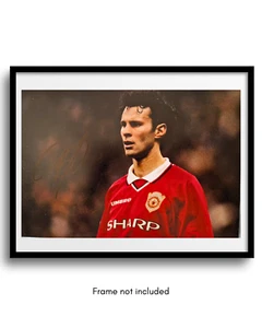 Ryan Giggs Hand Signed Manchester United 12x8 Photo - Genuine Autograph with COA - Picture 1 of 1