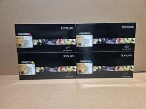 Lexmark Toner C9202 Set schwarz und alle drei Farben NEU Original verpackt - Bild 1 von 2