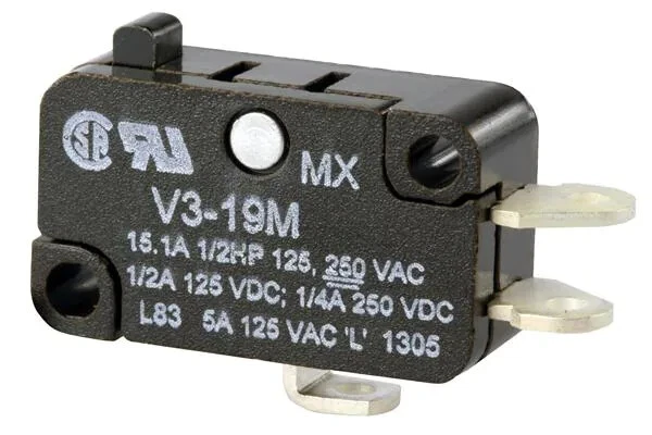 Honeywell V3-19M - Microswitch, V3 Series, SPDT, Solder 15.1 A, 250 VAC, 250 VDC - Image 1 of 1