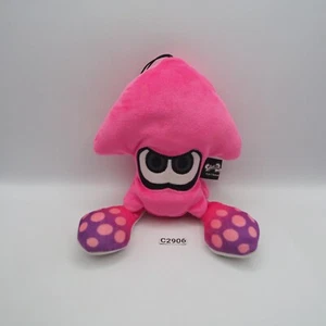 Splatoon Inkling C2906 Pink Squid Sanei 2017 Plush 8" Toy Doll Japan - Picture 1 of 7