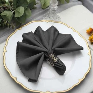 100 pcs 17" Polyester Napkins Wedding Table Top Supply Wholesale Decorations - Picture 1 of 352