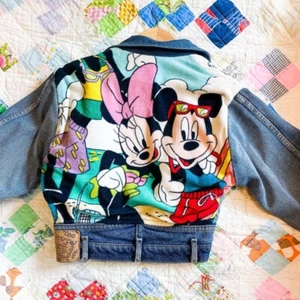 Too Cute 80s Denim Jacket - Vintage Style with Classic Appeal Free Shipping - Picture 1 of 6
