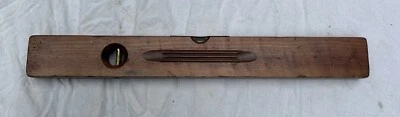 Vintage 24” Henry Disston & Sons Brass & Wood Level Plumb Keystone Tool Works - Image 1 of 4