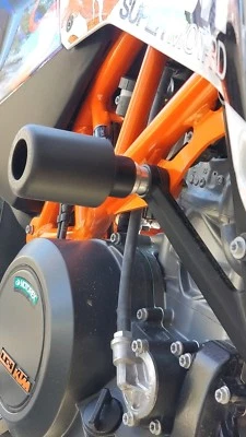 KTM 690 SMC 2012-2025 CRASH MUSHROOMS FRAME SLIDERS PROTECTORS BOBBINS KNOB R8A3 - Image 1 of 4