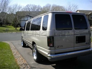 Ford E-Series E-150 Tinted Taillamps Taillights Smoked Overlays Tint - Picture 1 of 3