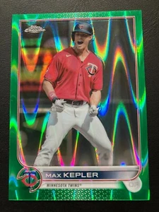 2022 Topps Chrome Sonic Green RayWave Refractor 58 Max Kepler ed/99 - Picture 1 of 2