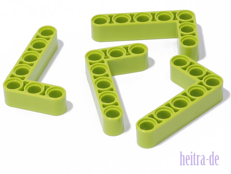 LEGO Technik - 4 Liftarme dick 3x5, 90 Grad lime ( hellgrün ) / 32526 NEUWARE - Bild 1 von 1