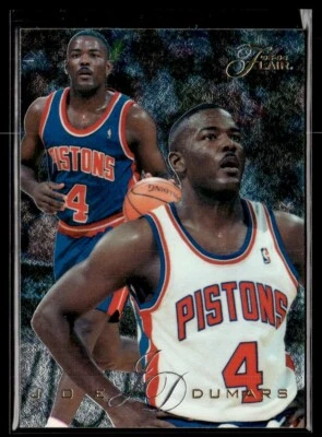 1995-96 Flair Joe Dumars #36 Detroit Pistons - Image 1 of 2