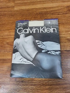 Vintage Calvin Klein Silken Sheen 630 Size C Ivory Pantyhose - Picture 1 of 2