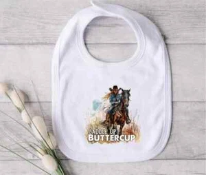 Saddle Up Buttercup Bib - Picture 1 of 2