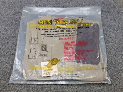 Vintage NOS Continental Shooting Men's Vest Size Medium no. 2/15 - Image 1 of 4