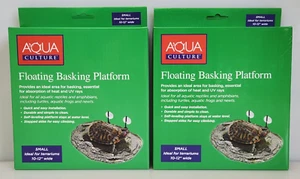 2-pk Aqua Culture Small Floating Basking Platform Turtles 10-12" Terrariums, New - Picture 1 of 3