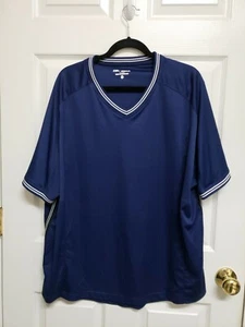 Tek Gear Men's Activewear Size XXL Short Sleeve Blue V Neck EUC - Picture 1 of 6