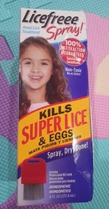 Licefree Spray Head Lice & Eggs Treatment, Kids Adults NEW Kills Super Lice - Picture 1 of 3