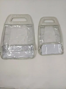 Bundle of 2 Mary Kay Clear Makeup Bags (2 Sizes) (9x12)+(6x11)  - Picture 1 of 1