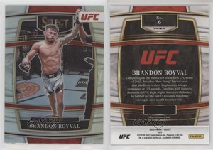 2022 Panini Select UFC Concourse Silver Prizm Brandon Royval #6