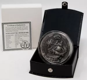 Moneda de Plata USS CONSTITUTION ONZA NÁUTICA 2022 3 OZ HR acabado antiguo RUANDA - Imagen 1 de 3