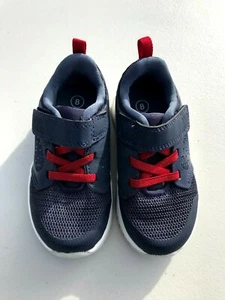 NEW Cat & Jack Blue Red Sneakers 8 Boys Baby Toddler Shoes Running Walking - Picture 1 of 5