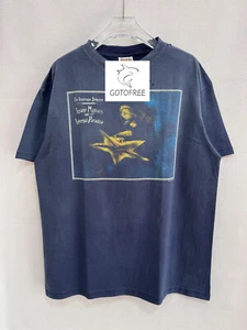 GOTOFREE 25SS SAINT VINTAGE BLACK T SHIRT CREW NECK ENEMY SHORT SLEEVE TOP TEE - Picture 1 of 8