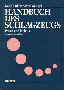 Peinkofer garbnik, podręcznik perkusji, perkusja praktyka i technika, Schott 1981