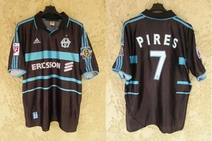 Vintage ADIDAS OM OLYMPIQUE DE MARSEILLE Black WORSE #7 Ericsson XL Jersey - Picture 1 of 7