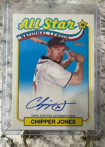 2024 Topps 1989 All-Star CHIPPER JONES Autograph Atlanta Braves AUTO #89ASA-CJ - Picture 1 of 2