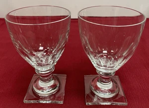 "Lote 2 copas de vino William Yeoward Caroline patrón 5"" cristal corte claret 9 oz" - Imagen 1 de 11