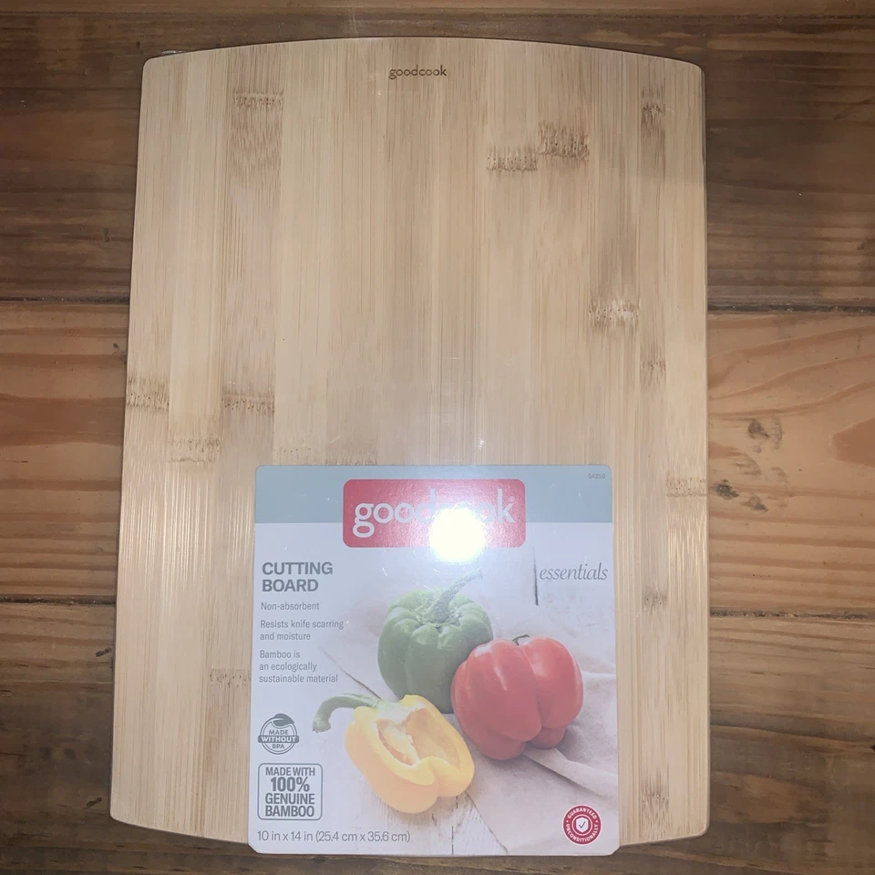 Good Cook 100% Genuine Bamboo Cutting Board - 10x14 NEW Sealed - Image 1 of 2
